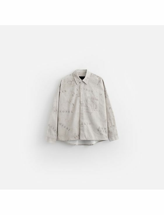 STAMPD/スタンプド/Duffle Print Buttondown/BEIGE/ベージュ