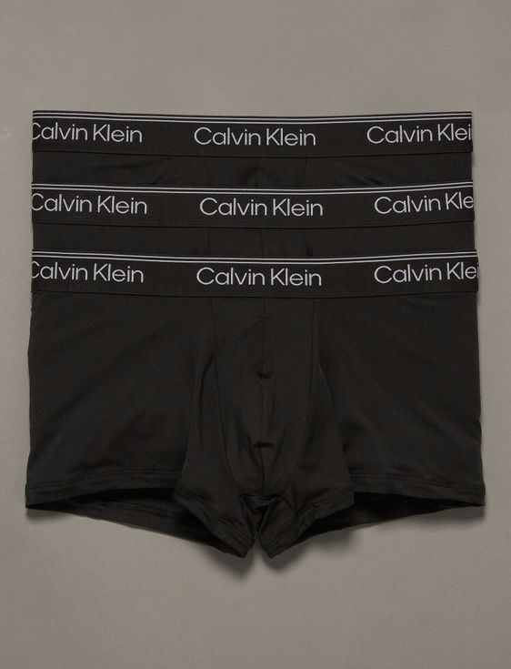 CalvinKlein/カルバンクライン/MICRO STRETCH LOW RISE TRUNK 3PK/BLACK/ブラック