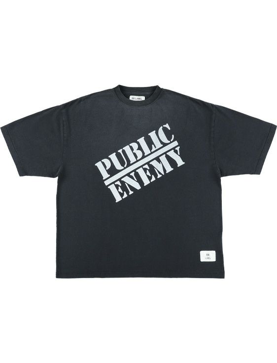 MA LABEL BY MAISON SPECIAL/エムエーレーベルバイメゾンスペシャル/PUBLIC ENEMY Prime-Over S/S Tshirt #1/BLACK/ブラック