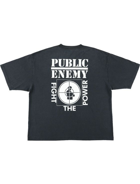 MA LABEL BY MAISON SPECIAL/エムエーレーベルバイメゾンスペシャル/PUBLIC ENEMY Prime-Over S/S Tshirt #4/BLACK/ブラック