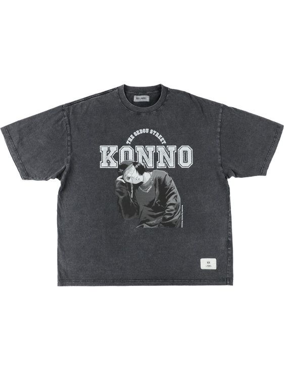 MA LABEL BY MAISON SPECIAL/エムエーレーベルバイメゾンスペシャル/GEDOU STREET 'KONNO' T-Shirt Black/BLACK/ブラック