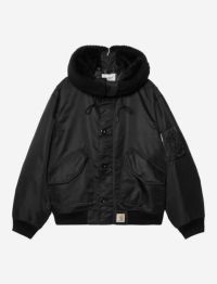 HOODED OLTERA BOMBER Black/Black | WATERMELONHEAD