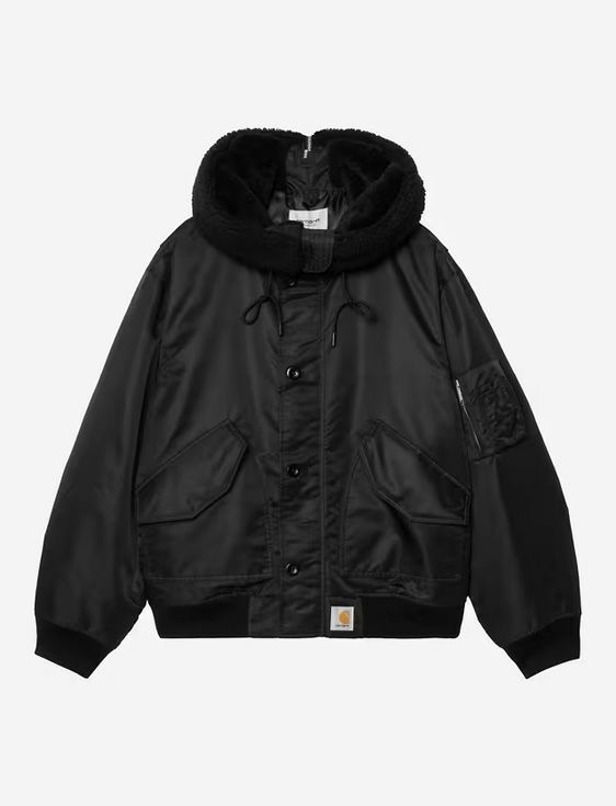 Carhartt WIP カーハートダブリューアイピー / HOODED OLTERA BOMBER Black/Black / BLACK ブラック / ジャケット