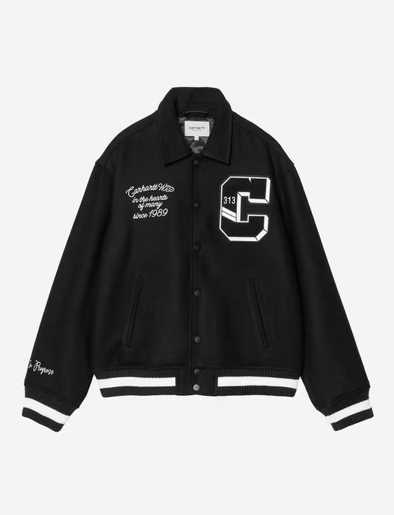 Carhartt WIP カーハートダブリューアイピー / WORLD CLASS VARSITY Black / BLACK ブラック / ジャケット 